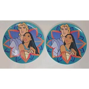 Disney Pocahontas 90s Plastic Plate 8” Zak Designs Lot Of 2 U252
